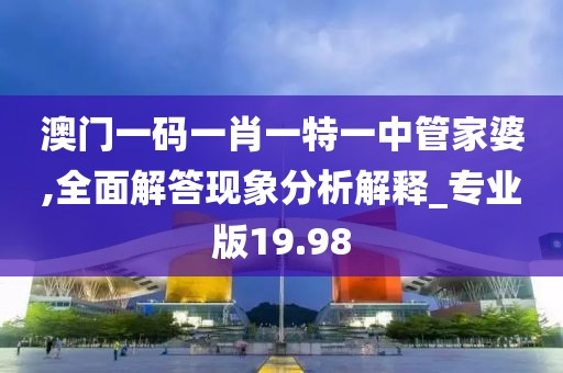 澳门一码一肖一特一中管家婆,全面解答现象分析解释_专业版19.98