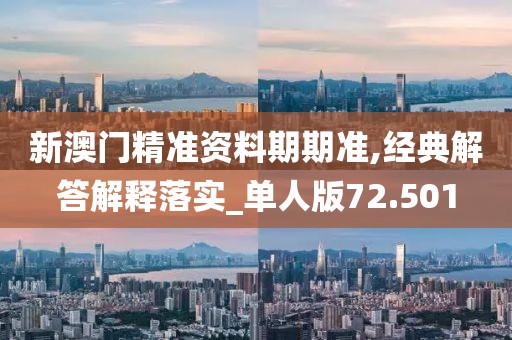 新澳门精准资料期期准,经典解答解释落实_单人版72.501