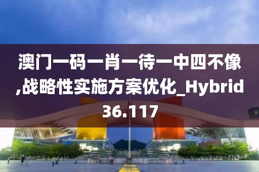 澳门一码一肖一待一中四不像,战略性实施方案优化_Hybrid36.117