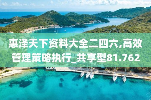 惠泽天下资料大全二四六,高效管理策略执行_共享型81.762