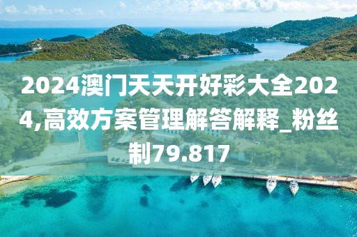 2024澳门天天开好彩大全2024,高效方案管理解答解释_粉丝制79.817