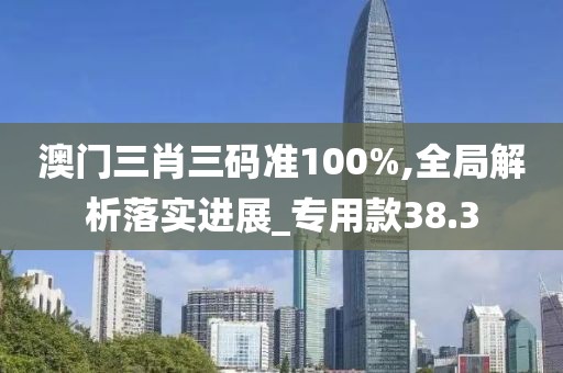 澳门三肖三码准100%,全局解析落实进展_专用款38.3