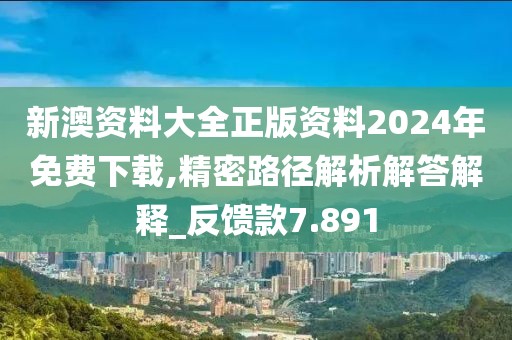 新澳资料大全正版资料2024年免费下载,精密路径解析解答解释_反馈款7.891