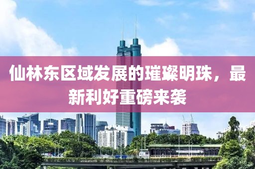 仙林东区域发展的璀璨明珠，最新利好重磅来袭