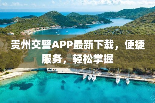 贵州交警APP最新下载，便捷服务，轻松掌握