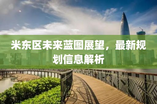 米东区未来蓝图展望，最新规划信息解析