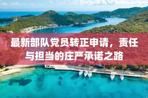 最新部队党员转正申请，责任与担当的庄严承诺之路