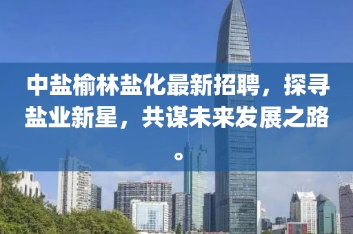 中盐榆林盐化最新招聘，探寻盐业新星，共谋未来发展之路。
