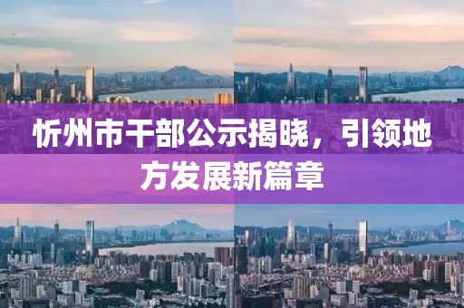 忻州市干部公示揭晓，引领地方发展新篇章