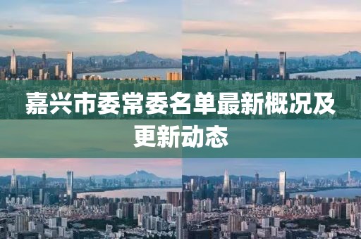 嘉兴市委常委名单最新概况及更新动态