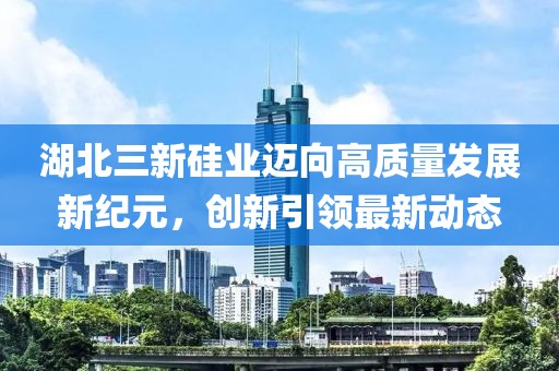 湖北三新硅业迈向高质量发展新纪元，创新引领最新动态