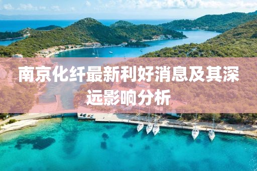 南京化纤最新利好消息及其深远影响分析
