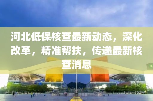 河北低保核查最新动态，深化改革，精准帮扶，传递最新核查消息