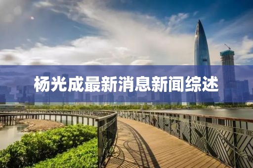 杨光成最新消息新闻综述