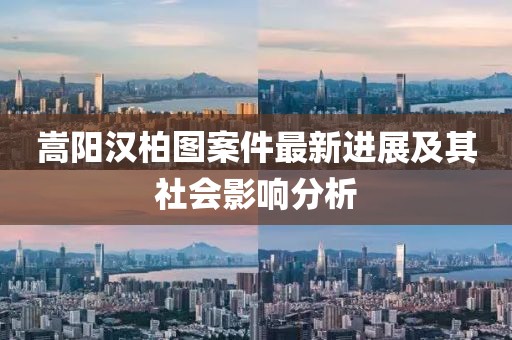 嵩阳汉柏图案件最新进展及其社会影响分析