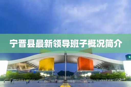 宁晋县最新领导班子概况简介