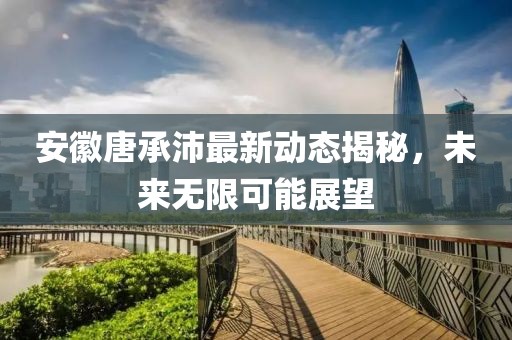 安徽唐承沛最新动态揭秘，未来无限可能展望