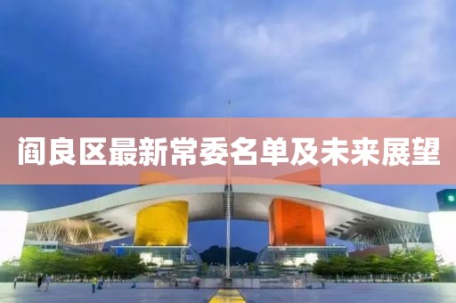 阎良区最新常委名单及未来展望