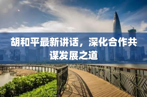 胡和平最新讲话，深化合作共谋发展之道
