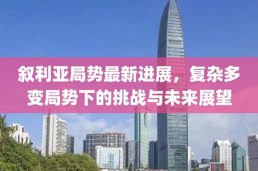 叙利亚局势最新进展，复杂多变局势下的挑战与未来展望