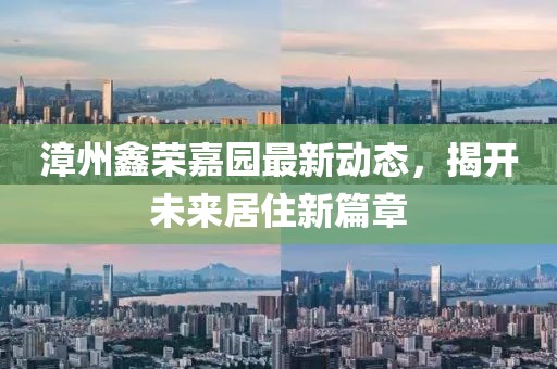 漳州鑫荣嘉园最新动态，揭开未来居住新篇章