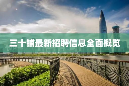 三十铺最新招聘信息全面概览