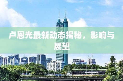 卢恩光最新动态揭秘，影响与展望