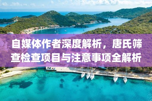自媒体作者深度解析，唐氏筛查检查项目与注意事项全解析
