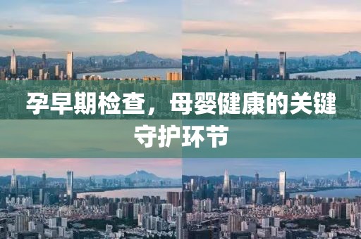 孕早期检查，母婴健康的关键守护环节
