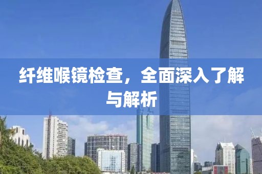 纤维喉镜检查，全面深入了解与解析