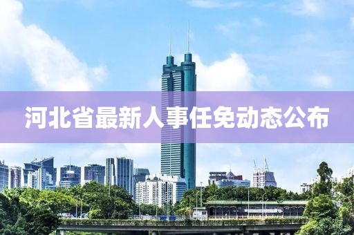 河北省最新人事任免动态公布