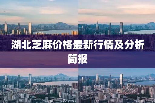 湖北芝麻价格最新行情及分析简报