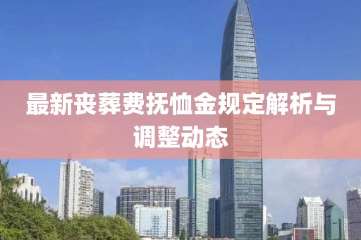 最新丧葬费抚恤金规定解析与调整动态