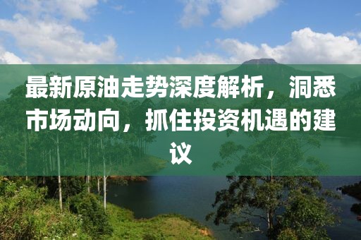 最新原油走势深度解析，洞悉市场动向，抓住投资机遇的建议