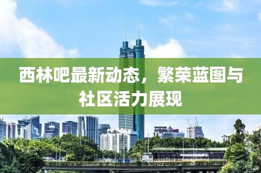 西林吧最新动态，繁荣蓝图与社区活力展现