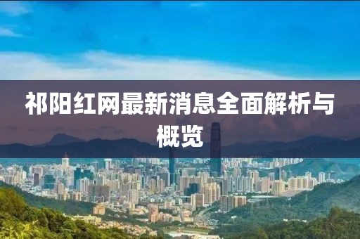 祁阳红网最新消息全面解析与概览