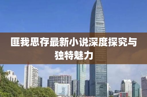 匪我思存最新小说深度探究与独特魅力