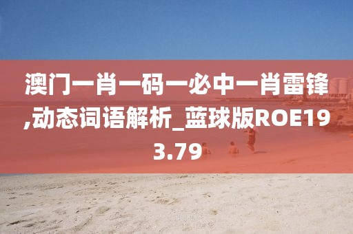 澳门一肖一码一必中一肖雷锋,动态词语解析_蓝球版ROE193.79
