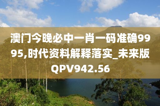 澳门今晚必中一肖一码准确9995,时代资料解释落实_未来版QPV942.56