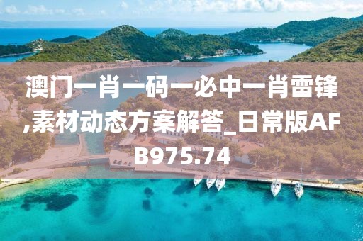 澳门一肖一码一必中一肖雷锋,素材动态方案解答_日常版AFB975.74