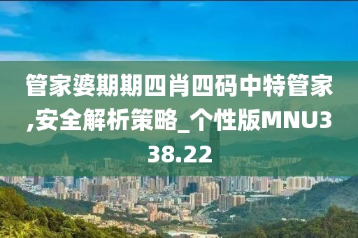 管家婆期期四肖四码中特管家,安全解析策略_个性版MNU338.22