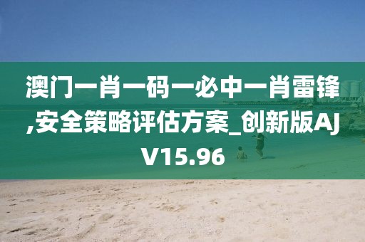 澳门一肖一码一必中一肖雷锋,安全策略评估方案_创新版AJV15.96