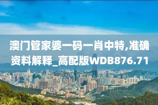 澳门管家婆一码一肖中特,准确资料解释_高配版WDB876.71
