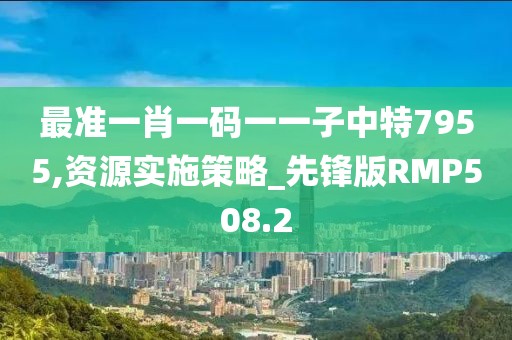 最准一肖一码一一子中特7955,资源实施策略_先锋版RMP508.2