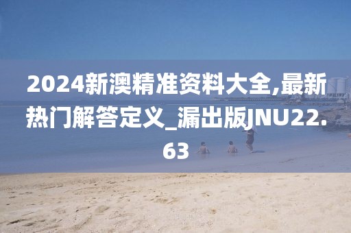 2024新澳精准资料大全,最新热门解答定义_漏出版JNU22.63