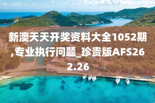 新澳天天开奖资料大全1052期,专业执行问题_珍贵版AFS262.26