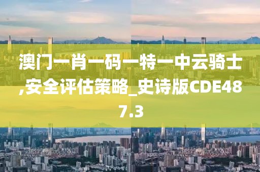 澳门一肖一码一特一中云骑士,安全评估策略_史诗版CDE487.3