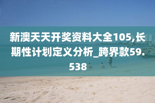 新澳天天开奖资料大全105,长期性计划定义分析_跨界款59.538