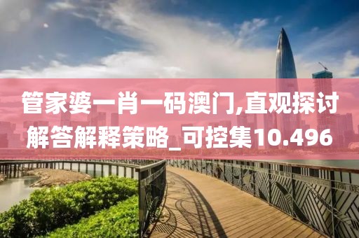 管家婆一肖一码澳门,直观探讨解答解释策略_可控集10.496