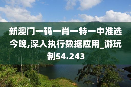 新澳门一码一肖一特一中准选今晚,深入执行数据应用_游玩制54.243